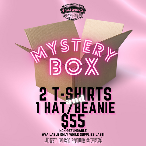 MYSTERY BOX 2Tees+1 Headwear $55